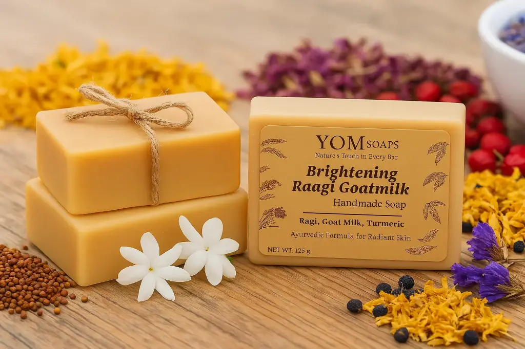 Raagi Goat Milk Soap | Ayurvedic Nourishment for Glowing Skin | 100g