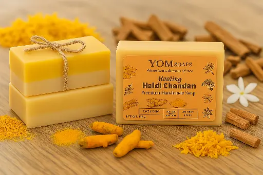 Haldi Chandan 2-Layer Soap | Skin Brightening & Ayurvedic Calm | 100g